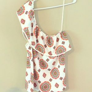 NWT NY&Co One Shoulder Top